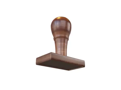 Rubber Stamp v1 005 Low-poly 3D model