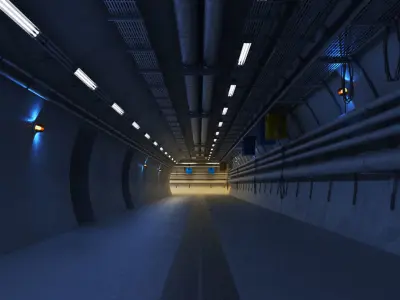 Bunker Tunnel 3D model