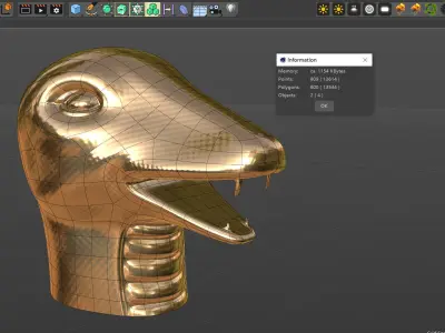Snake head  3D model