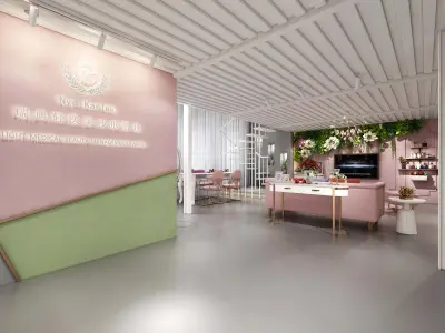 Beauty Salon 3D Scene Collection Low-poly 3D model purchase