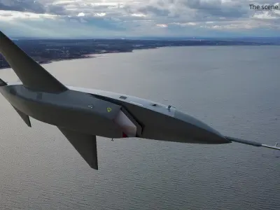  Stealth Fighter Jet in Flight 
