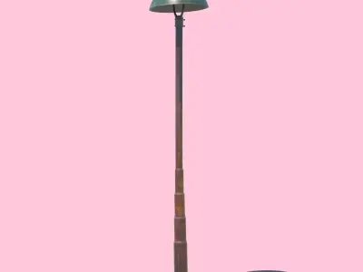 Vintage Lamp Post 3D model
