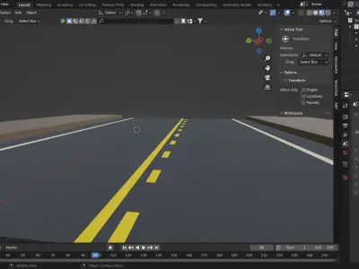 Highway Road Free 3D model