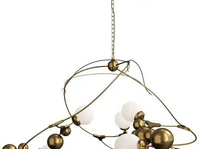 Sprig Circular Pendant Low-poly 3D model