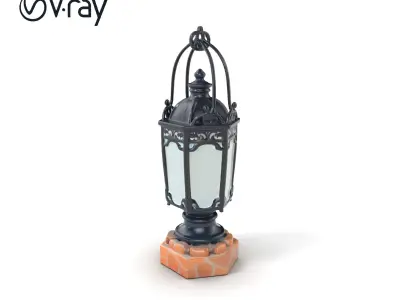 Victorian Lantern Ornate Design model pack Low-poly 3D model