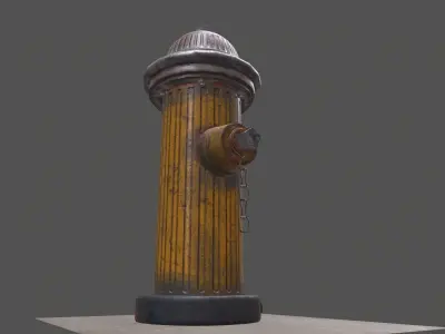 Fire Hydrant Low-poly 3D model Low-poly 3D model