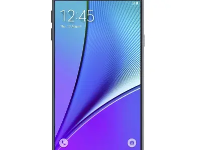 Samsung Galaxy Note 5 Black Sapphire 3D model