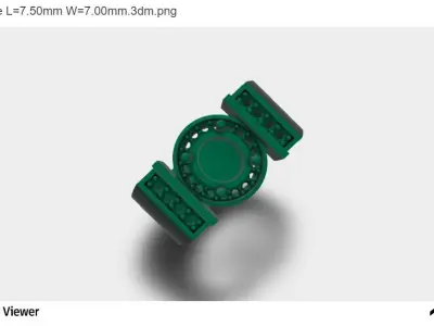 Men Ring With Round Cut Center Stone 3D print model