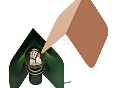 pluskouple coirner wall and table lamp 3D model