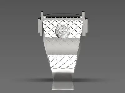 man diamond ring mr0092 3D print model