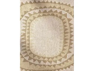 Sun Tufted Rug 3D model