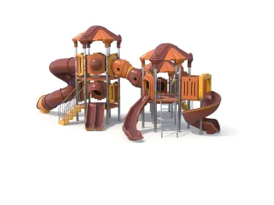 Outdoor Kids Playground Low-poly 3D model