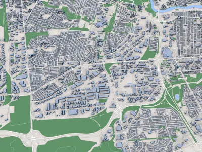 Ottawa City Canada 3D model