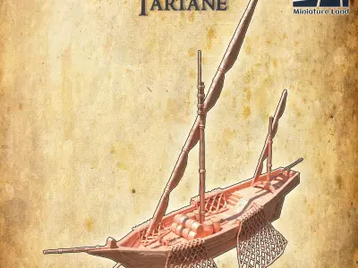 Fisherman Tartane Tabletop Terrain 28 MM 3D print model