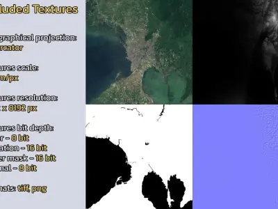 Quezon City Philippines City Landscape 3D Model 3D model