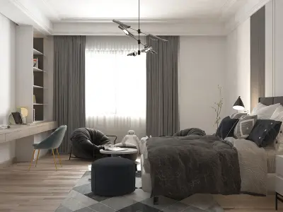 BEDROOM 3D model 25