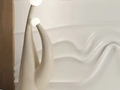 Decorative panel Wave 3D model