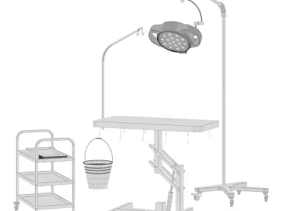 Veterinary Operating Room Compact Pro Base 3D model