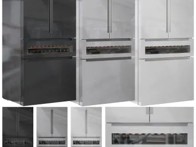 Bosch Refrigerators Set01 3D model