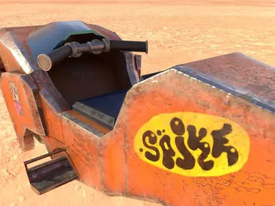 Sci-Fi Speeder Bike 3D model