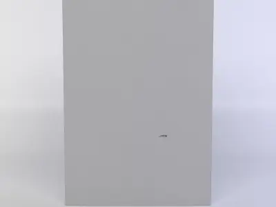 Door cabinet with Low-poly 3D model