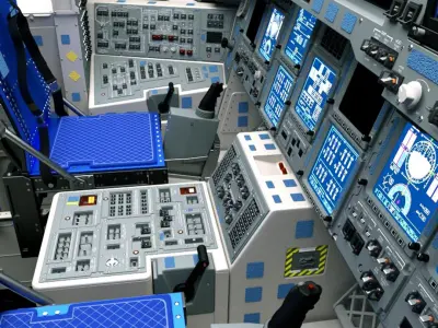  Space Shuttle Cockpit (High Poly) 