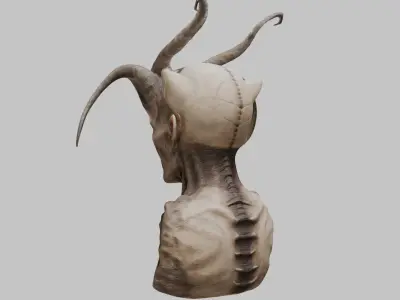 3D Alien Creature Model Low-poly 3D model