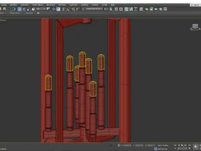 Wellington Pendant Light Low-poly 3D model