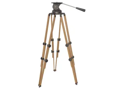 Vintage Camera Tripod 3D model