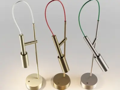 Panzeri Tubino Plus LED Table Lamp Low-poly 3D model