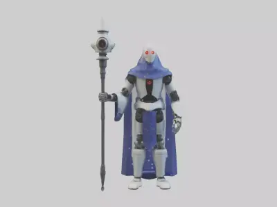 Robot version of a sorcerer model 3D model