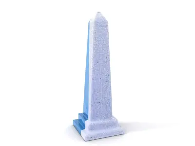 Azure Marble Obelisk model pack Low-poly 3D model