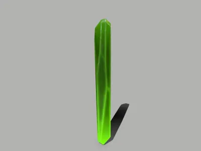 Crystal Set plant Low-poly 3D model