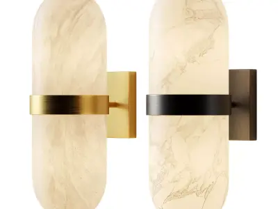 Hercule wall lamp Low-poly 3D model