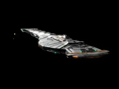 Battlecruiser 3D model