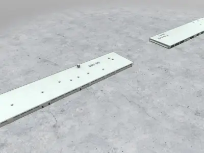 LIMC Hangars2 Low-poly 3D model