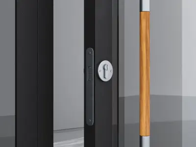Aluminium door 86 3D model