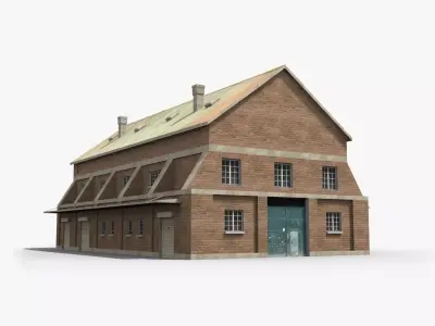 Factory xx9 Low-poly 3D model