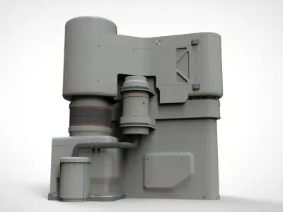 sci-fi architecture 11 3D model