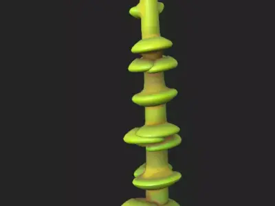 Tropical and desert vegetation - Pack of 15 Low-poly 3D model