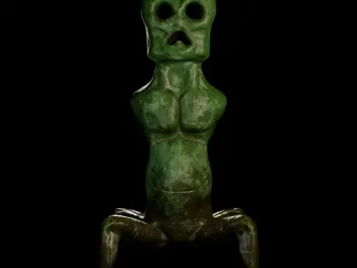 Creeper Minecraft Low-poly 3D model