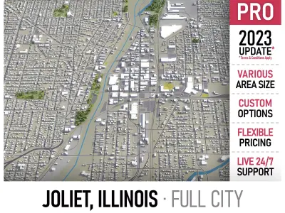 Joliet Low-poly 3D model