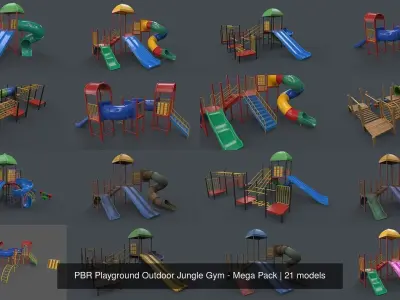 PBR Playground Outdoor Jungle Gym - Mega Pack