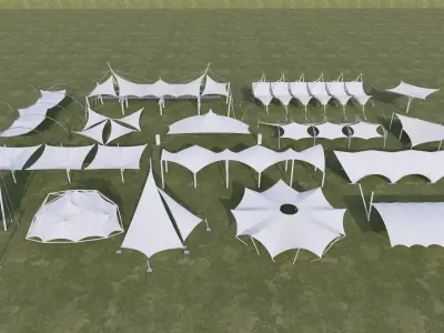 Tensile Structures Collection -A2 3D model