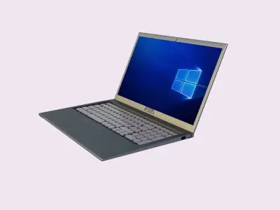 notebook laptop with windows 3D model