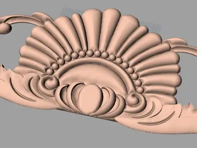 European furniture 3D relief models for CNC wood engraving E226 3D model