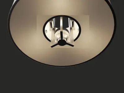 John Richard Polished Nickel and Crystal Sphere Chandelier 3D model