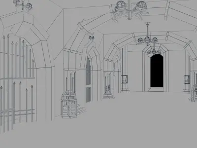 Royal Dungeon Free low-poly 3D model