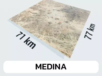 Medina Saudi Arabia City Landscape 3D Model 3D model