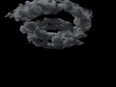 Swirly Menacing Clouds 3D model